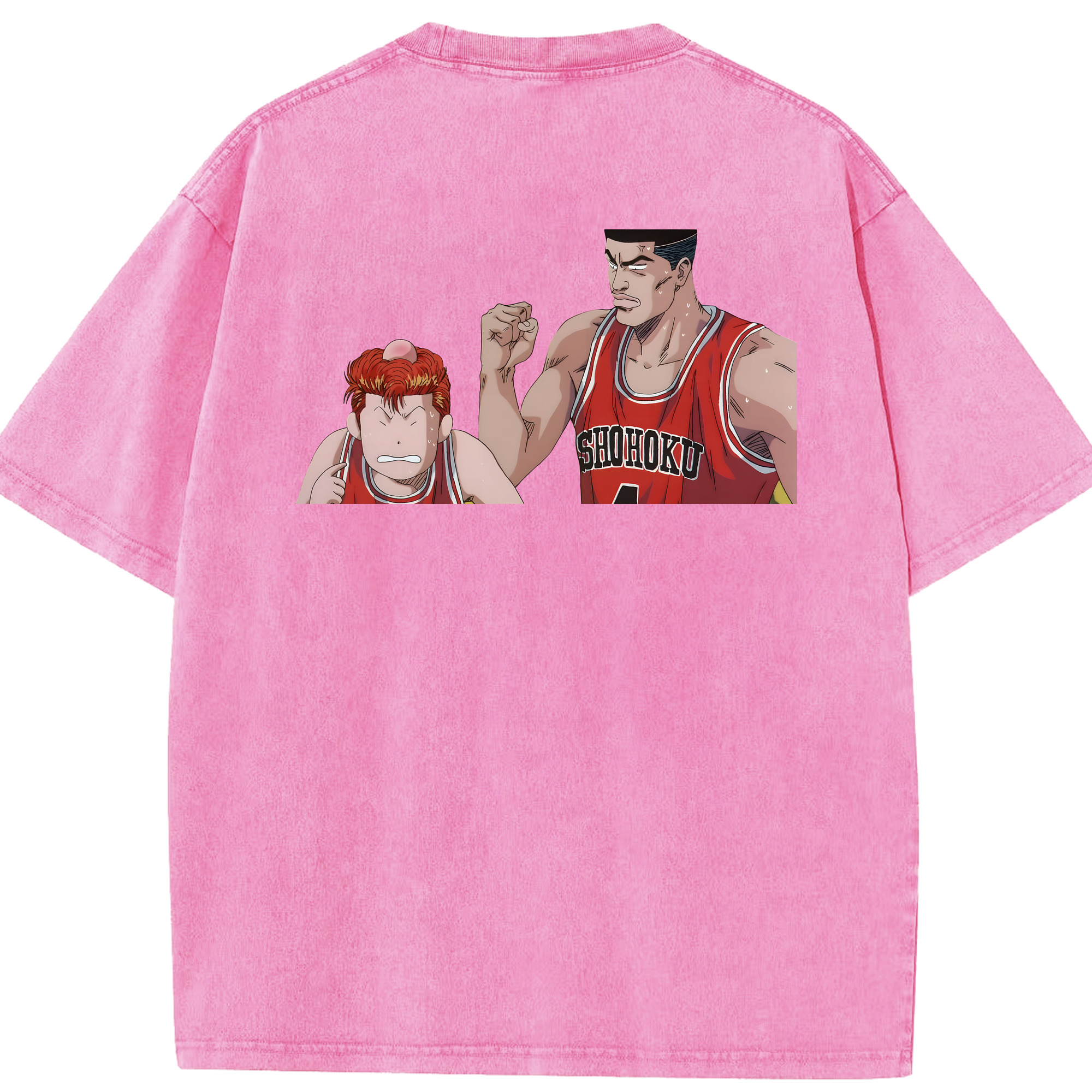 （画像用） SLAM DUNK／スラムダンク 綿100% ヴィンテージ風 半袖Tシャツ（背面プリント）